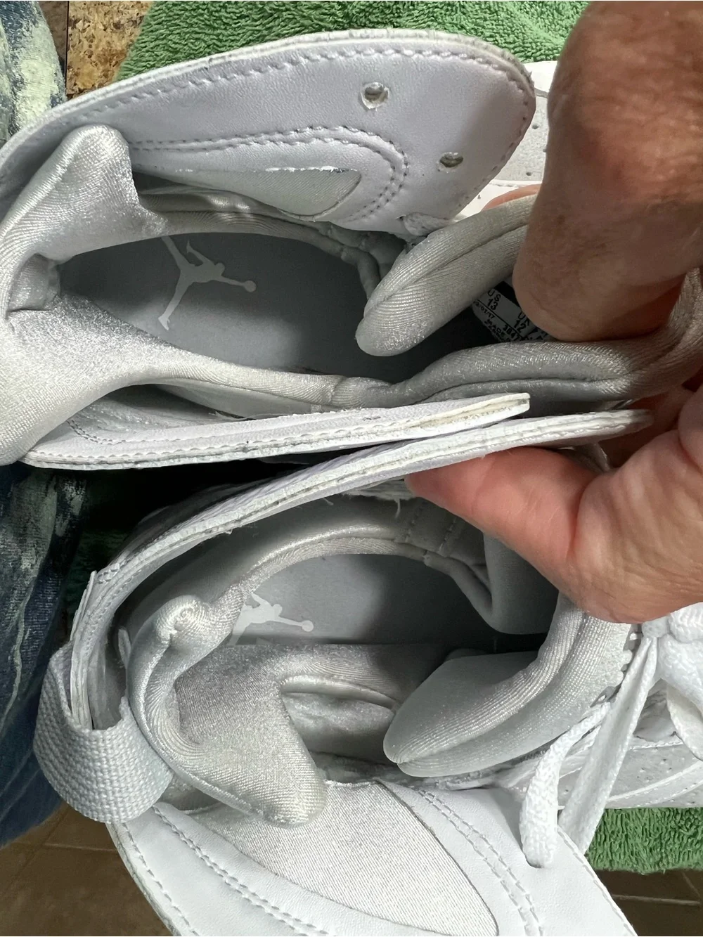 Jordan retro 7 Pure Platinum Men’s All-White High-Top Athletic Sneakers No box